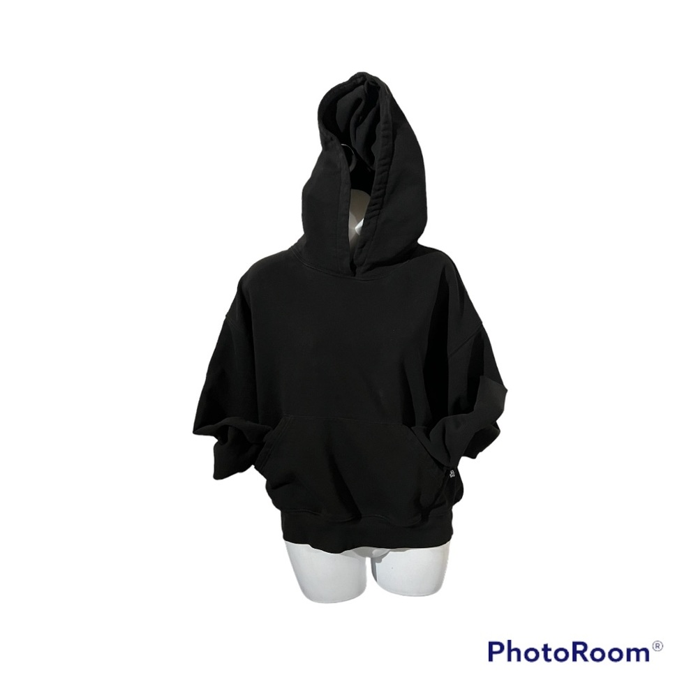 Black crop wide hoodie by We Wore What! Super cute & cozy!